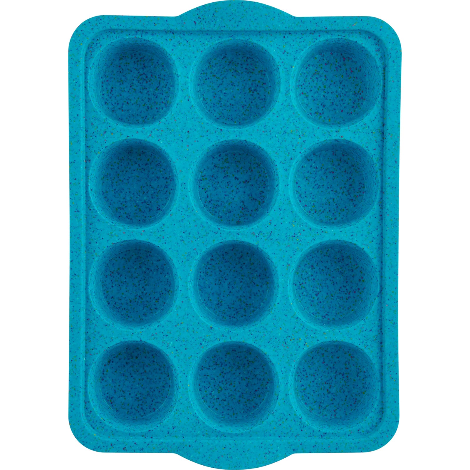 Trudeau Structure Silicone 12 Cavity Muffin Pan, Tropical Granite
