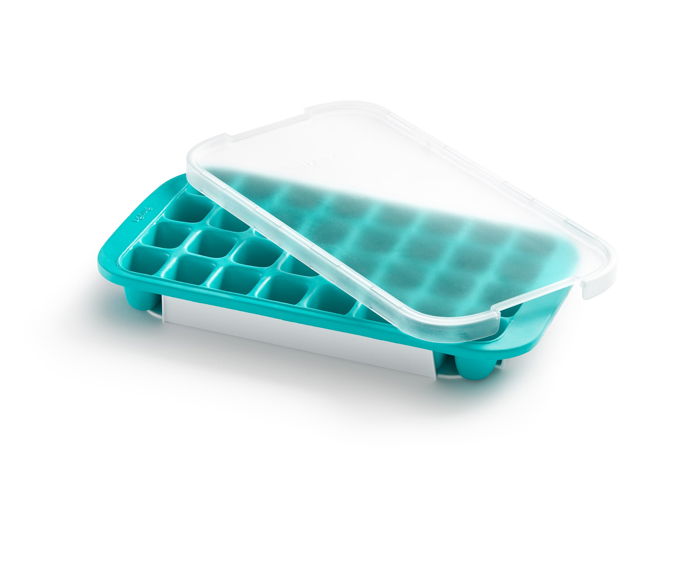 Lekue Industrial Silicone Ice Cube Tray, Blue