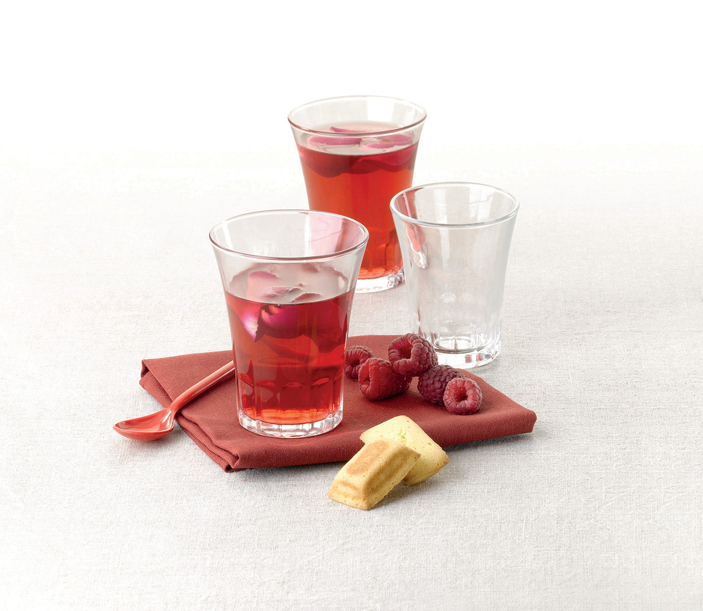 Duralex Amalfi Glass Tumbler, Set of 4, 2.25 ounce