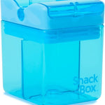Precidio Design Snack in the Box Eco-Friendly Reusable Snack Container, Blue