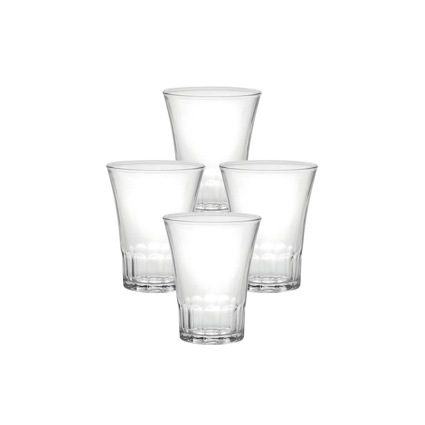 Duralex Amalfi Glass Tumbler, Set of 4, 4 ounce