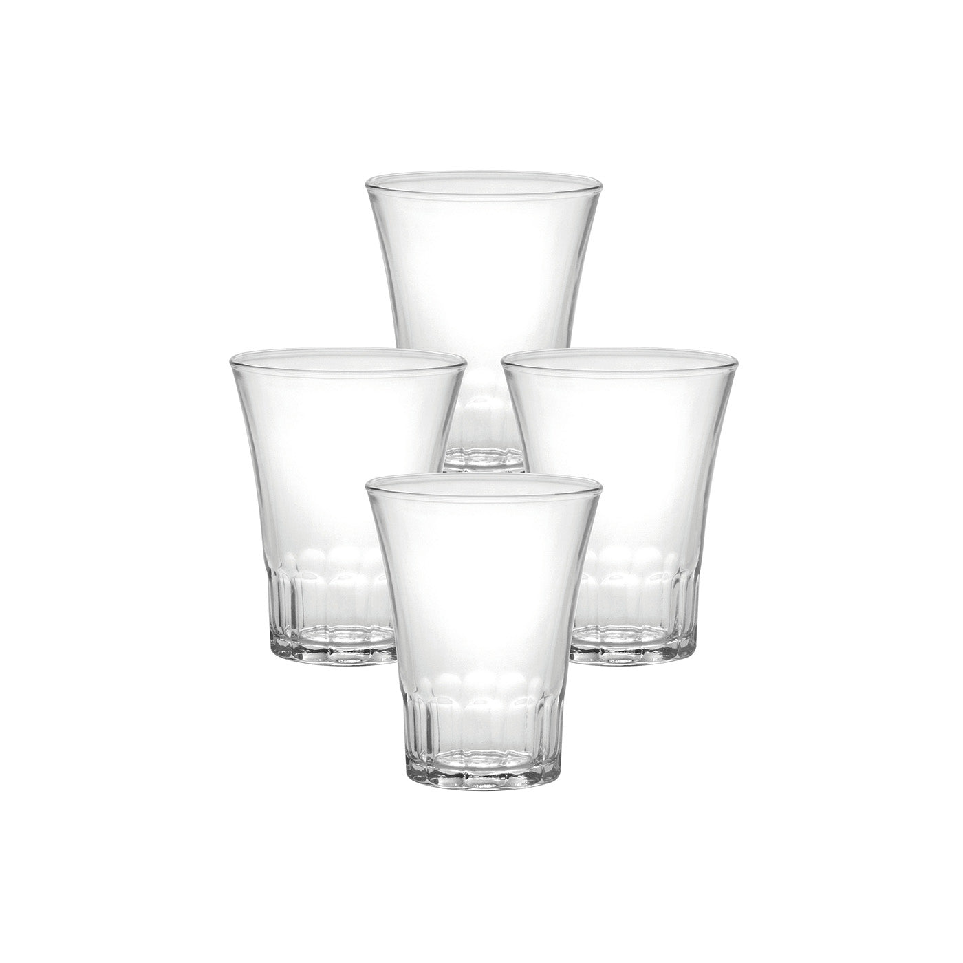 Duralex Amalfi Glass Tumbler, Set of 4, 6.75 ounce