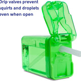 Precidio Design Drink in the Box Eco-Friendly Reusable Juice Box Container, 8 ounce, Green