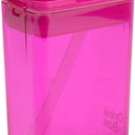 Precidio Design Drink in the Box Eco-Friendly Reusable Juice Box Container, 8 ounce, Pink