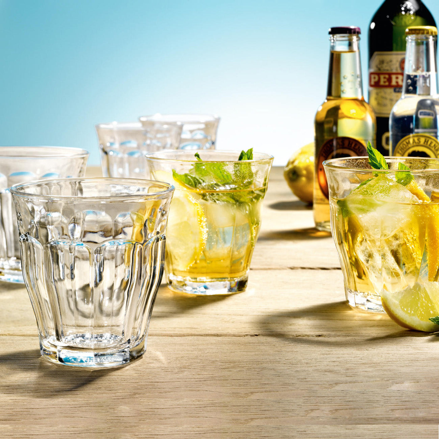 Duralex Picardie Made In France Clear Glass Tumbler, Set of 6, 3.25 ounce