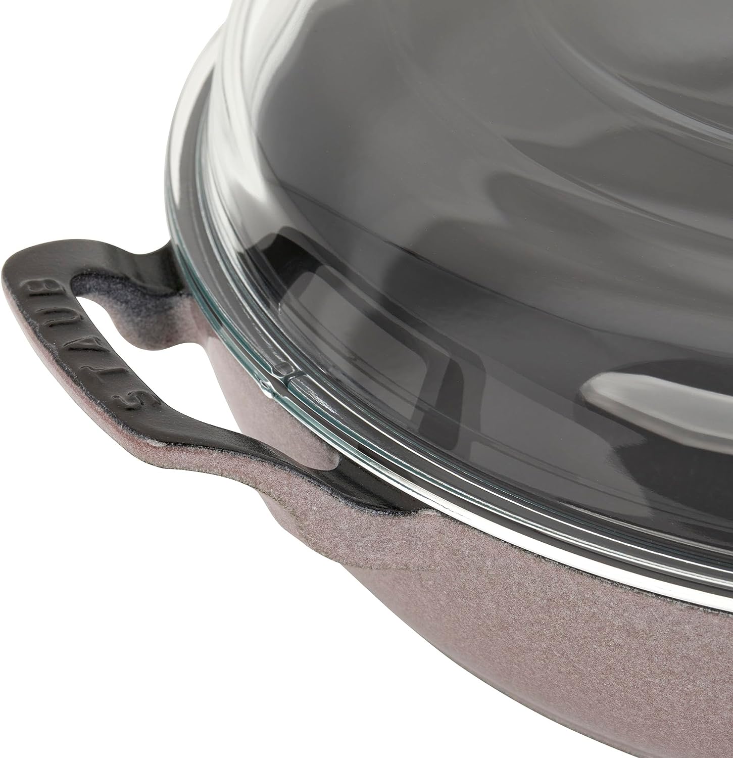 Staub Cast Iron 3.5-qt Braiser with Glass Lid, Lilac