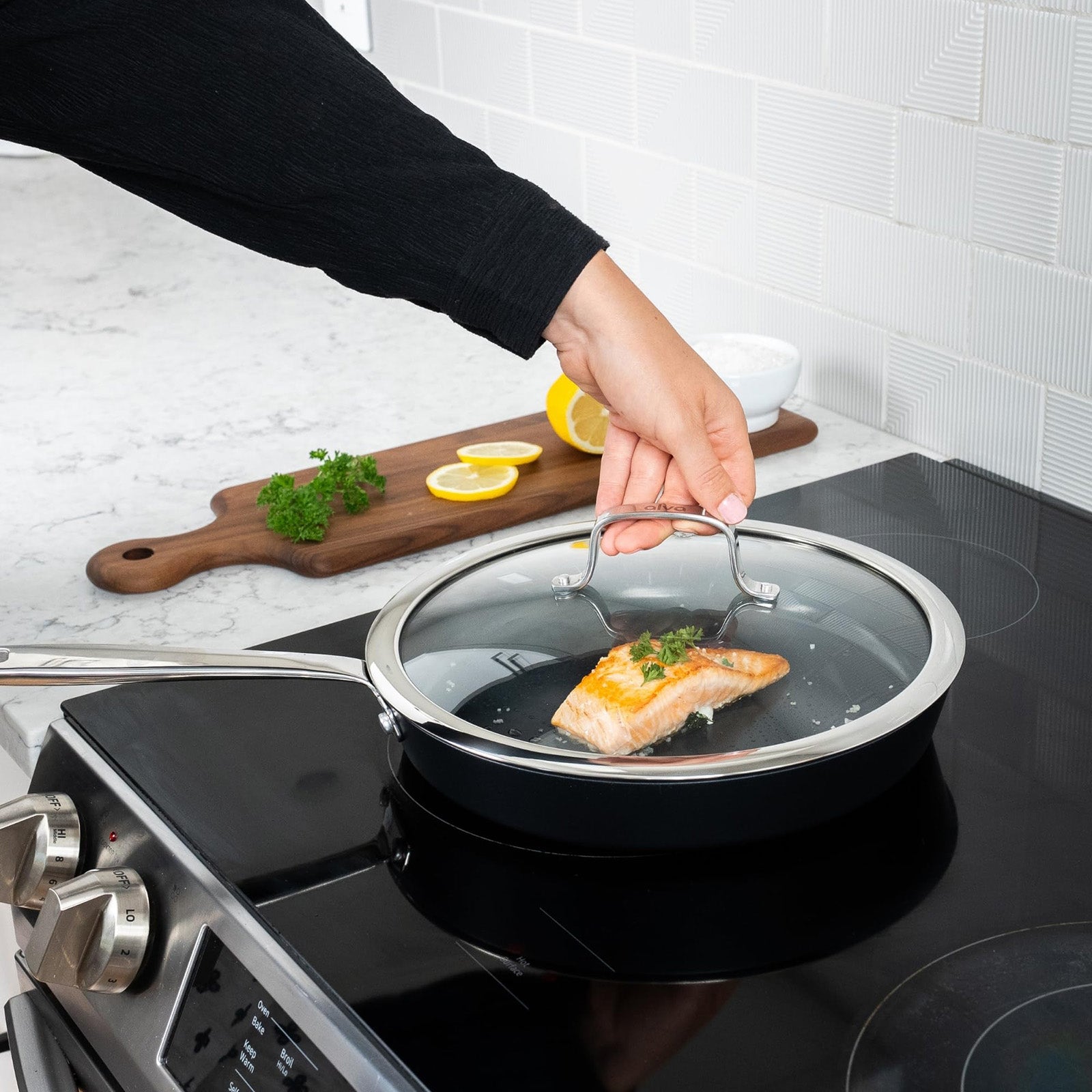 Alva Mastero 4-Quart Nonstick Saute Pan with Lid, 11-Inch