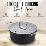Alva Mastero 4.5-Quart Nonstick Stockpot with Lid, 9.5-Inch