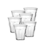 Duralex Picardie Made In France Clear Glass Tumbler, Set of 6, 6.75 ounce