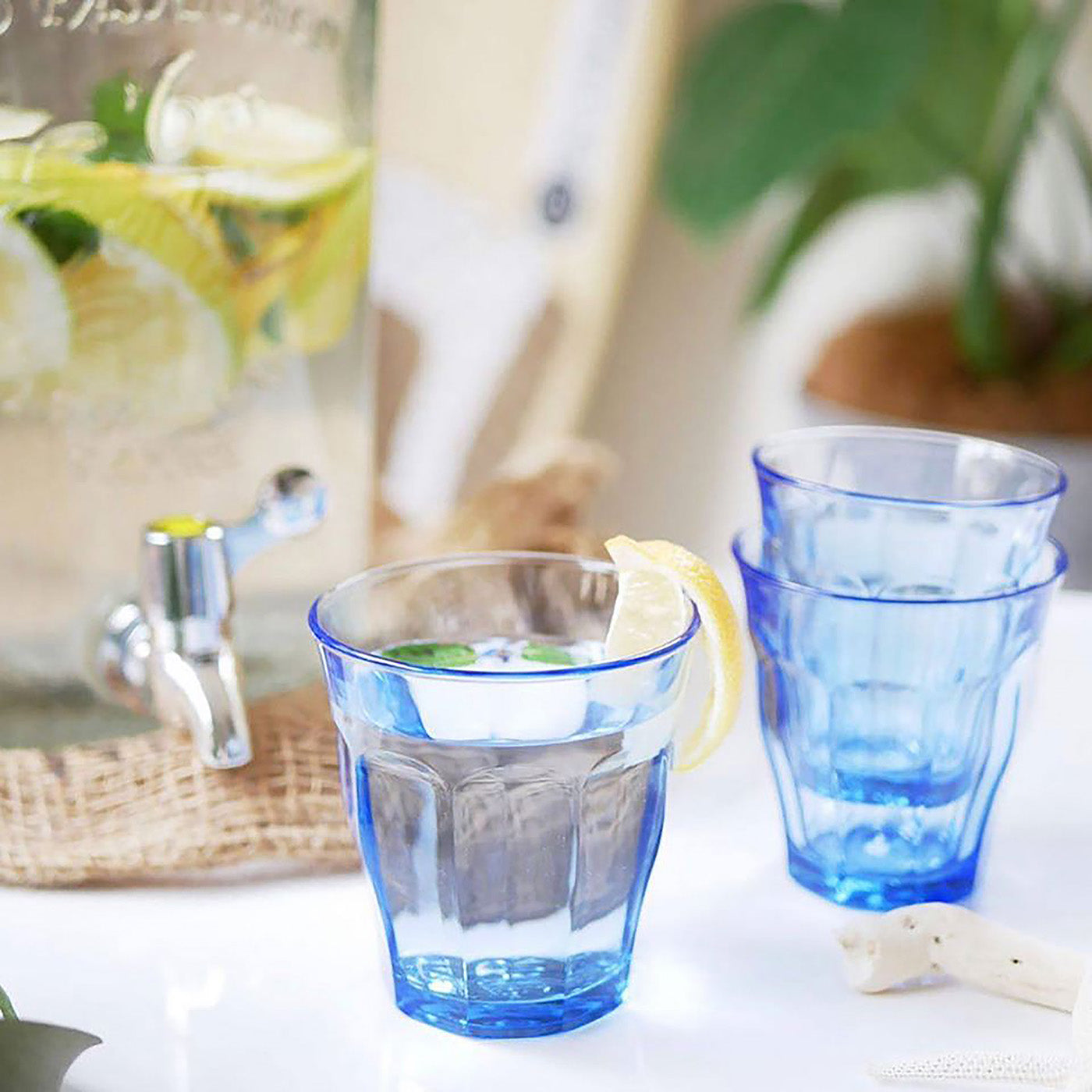 Duralex Picardie Made In France Marine Tumbler, Set of 6, 7.75 ounce