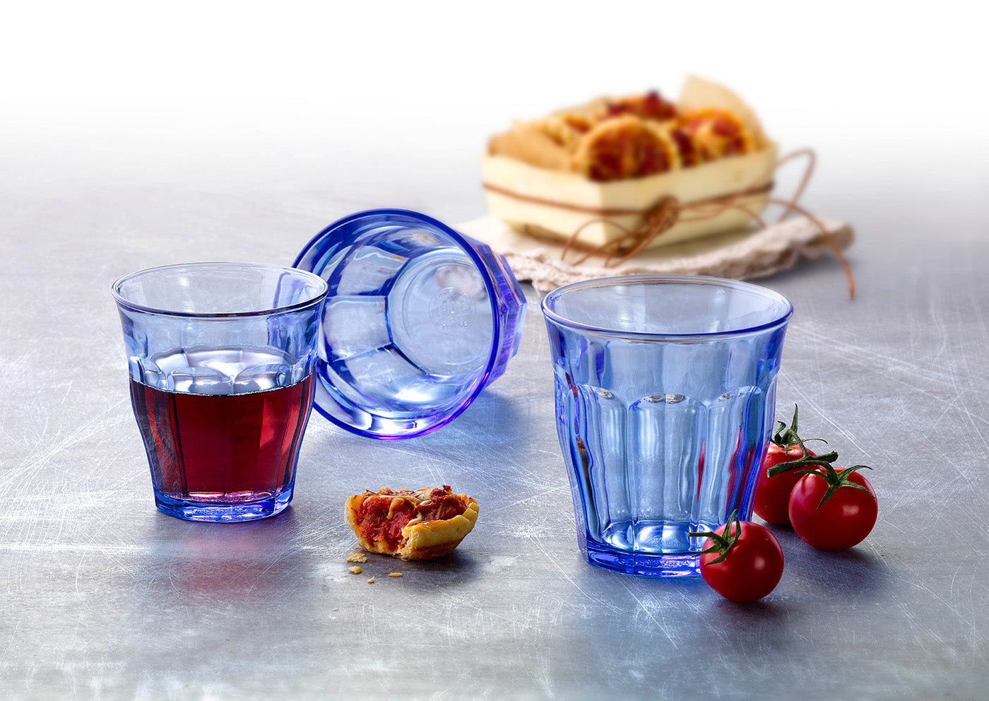 Duralex Picardie Made In France Marine Tumbler, Set of 6, 7.75 ounce