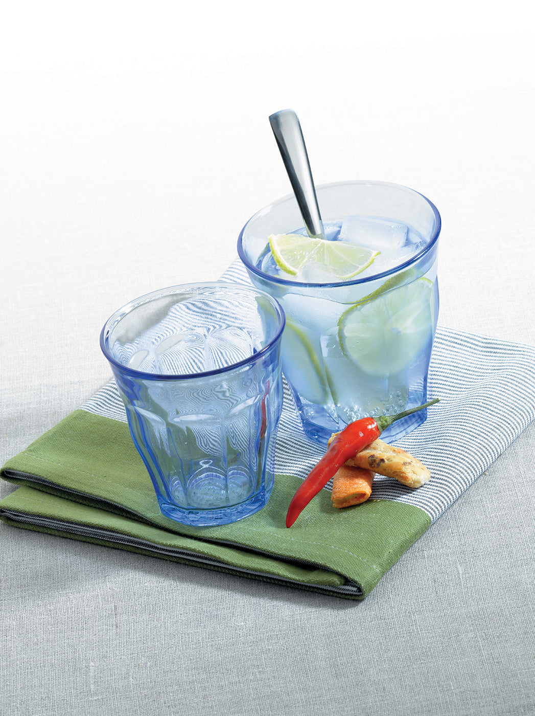 Duralex Picardie Made In France Marine Tumbler, Set of 6, 7.75 ounce