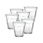 Duralex Picardie Made In France Clear Glass Tumbler, Set of 6, 8.75 ounce