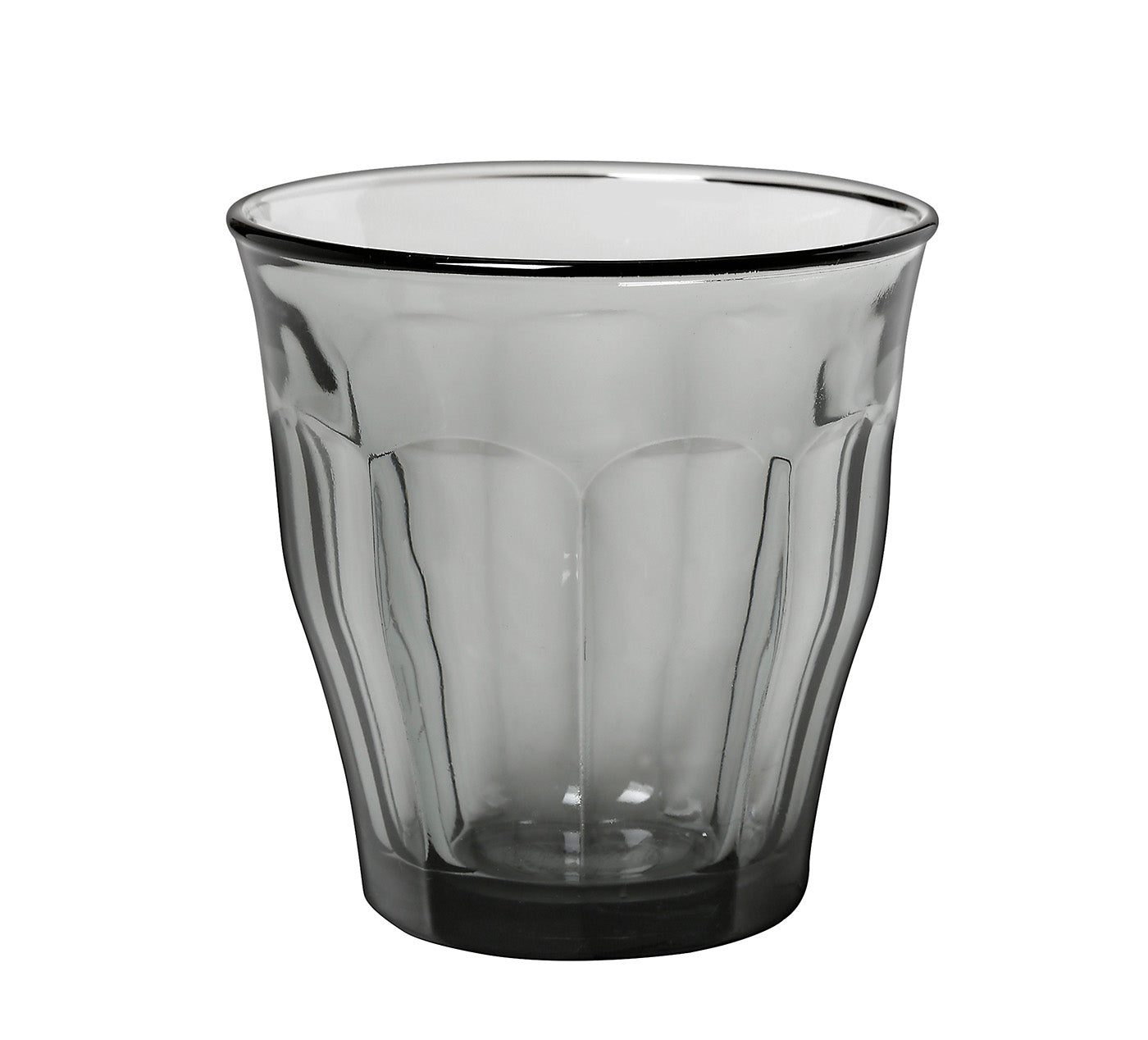 Duralex Picardie Gris Made In France 8.75 ounce Glass Tumbler, Set of 6