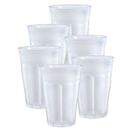 Duralex Picardie Frosted Glass Tumbler, Set of 6, 12.625 ounce