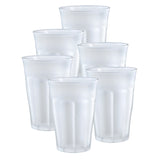 Duralex Picardie Frosted Glass Tumbler, Set of 6, 12.625 ounce