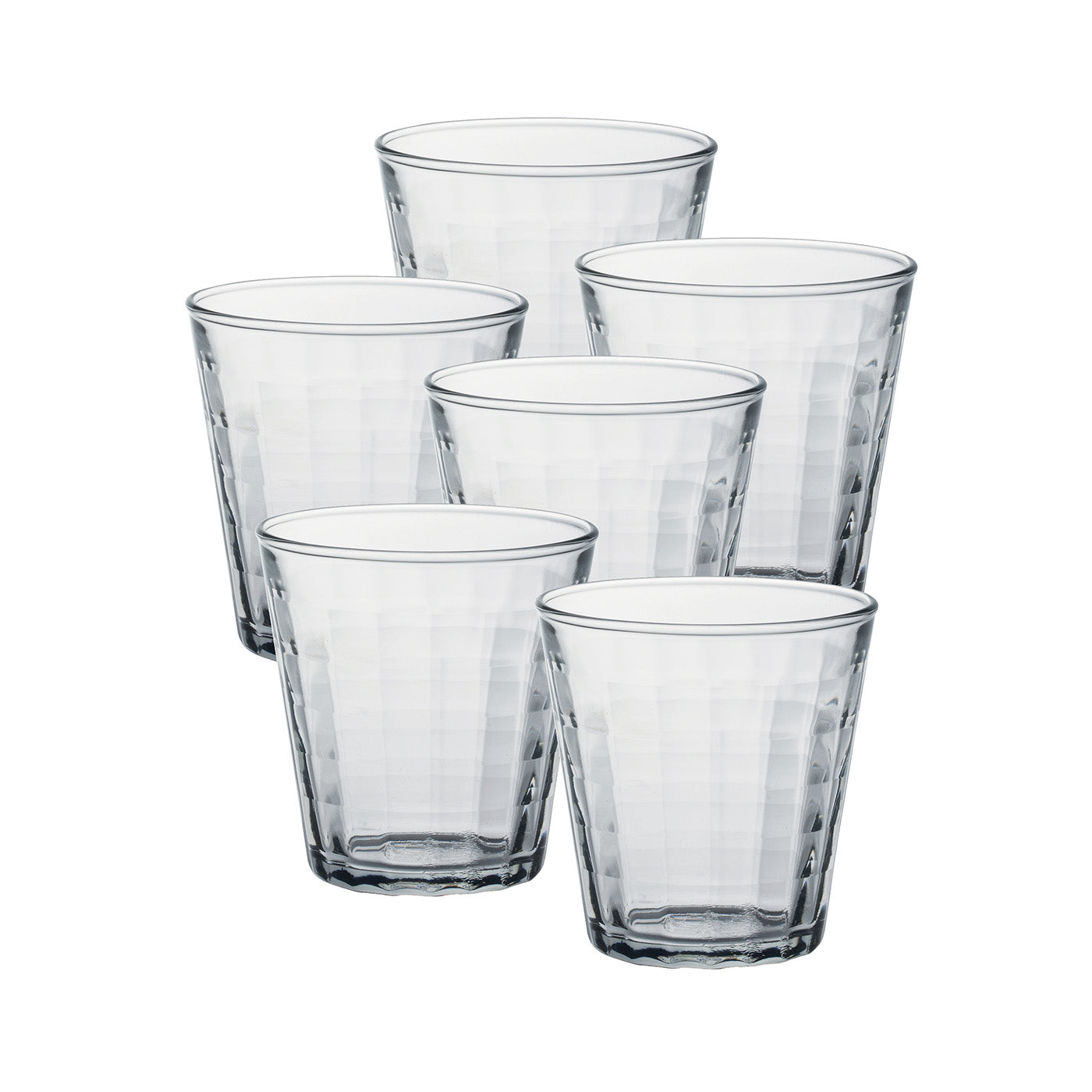 Duralex Prisme Clear Tumbler, Made in France, Set of 6