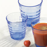 Duralex Prisme Marine Tumbler, Made in France, Set of 4, 6 ounce