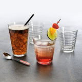 Duralex Prisme Clear Tumbler, Made in France, Set of 6, 9.625 ounce