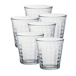 Duralex Prisme Clear Tumbler, Made in France, Set of 6, 9.625 ounce