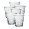 Duralex Prisme Clear Tumbler, Made in France, Set of 6, 9.625 ounce