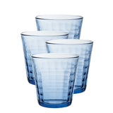 Duralex Prisme Marine Tumbler, Made in France, Set of 4, 9.625 ounce
