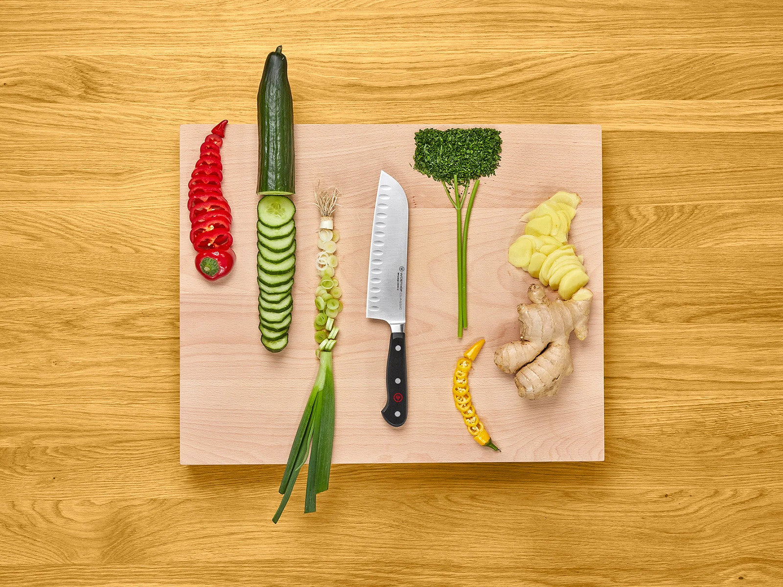 Wusthof Classic 7-Inch Santoku Knife with Hollow Edge