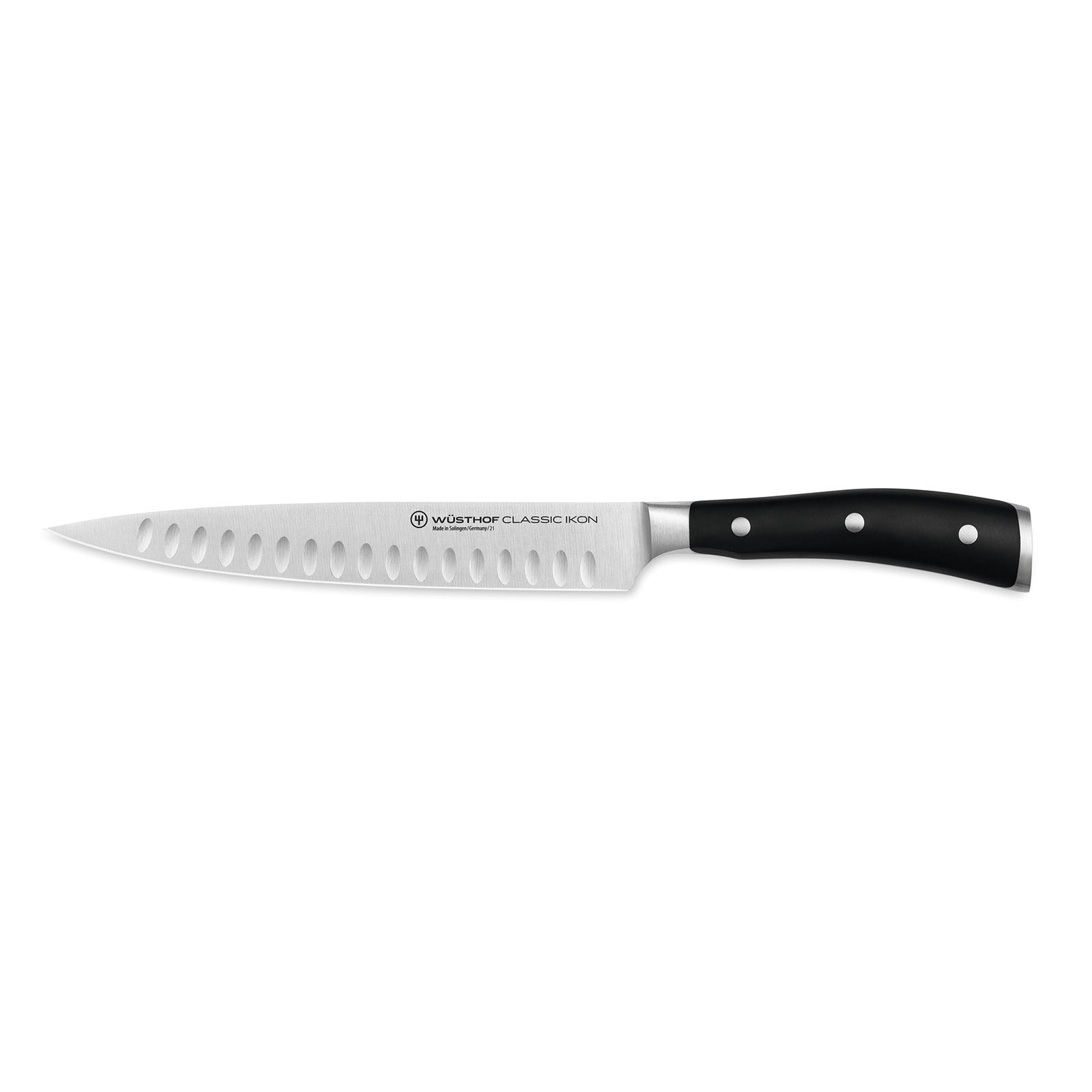 Wusthof Classic Ikon 8 Inch Carving Knife, Hollow Edge
