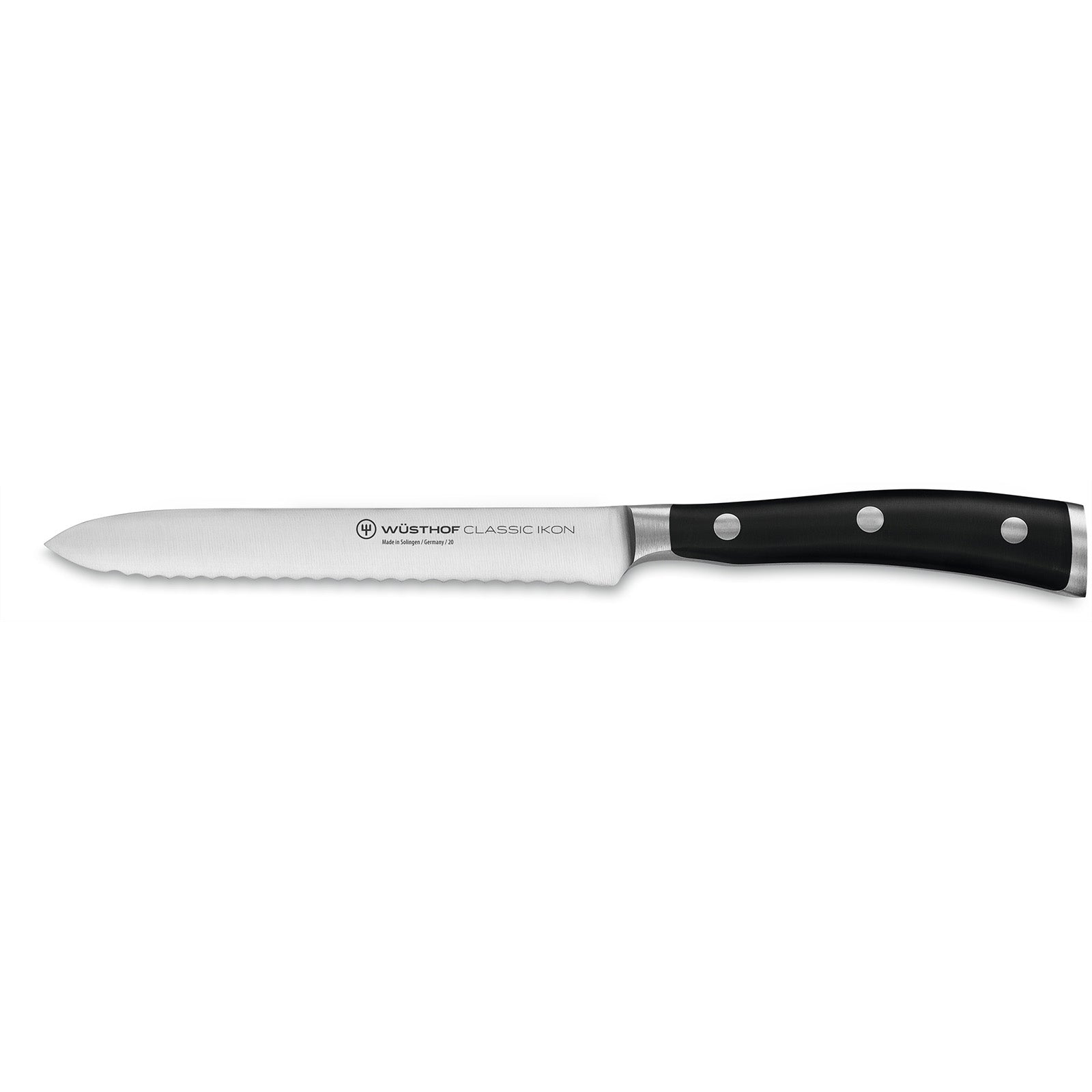 Wusthof Classic Ikon 5 Inch Serrated Utility Knife