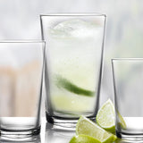 Duralex Unie Made in France Glass Tumbler, Set of 6, 7 ounce