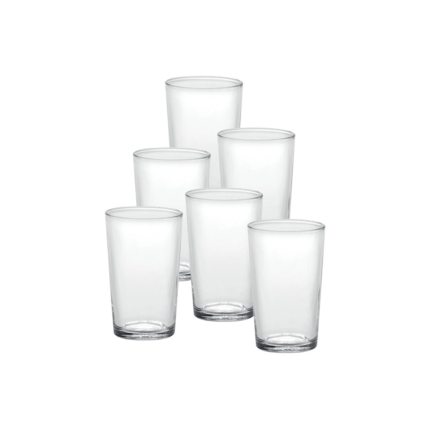 Duralex Unie Made in France Glass Tumbler, Set of 6, 7 ounce
