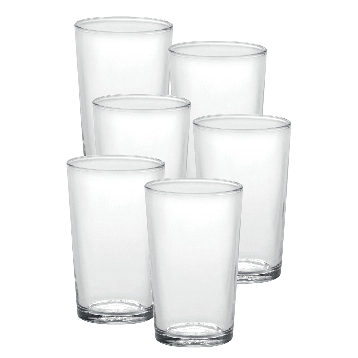 Duralex Unie Made in France Glass Tumbler, Set of 6, 19.75 ounce