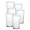 Duralex Unie Made in France Glass Tumbler, Set of 6, 19.75 ounce