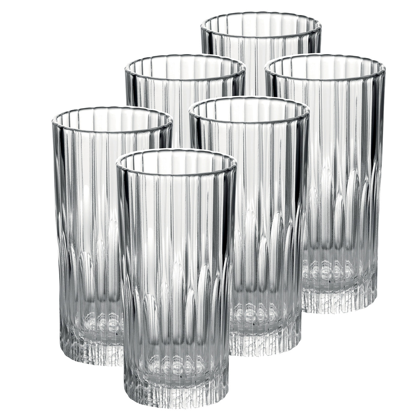 Duralex Manhattan 11 ounce Clear High Tumbler, Set Of 6