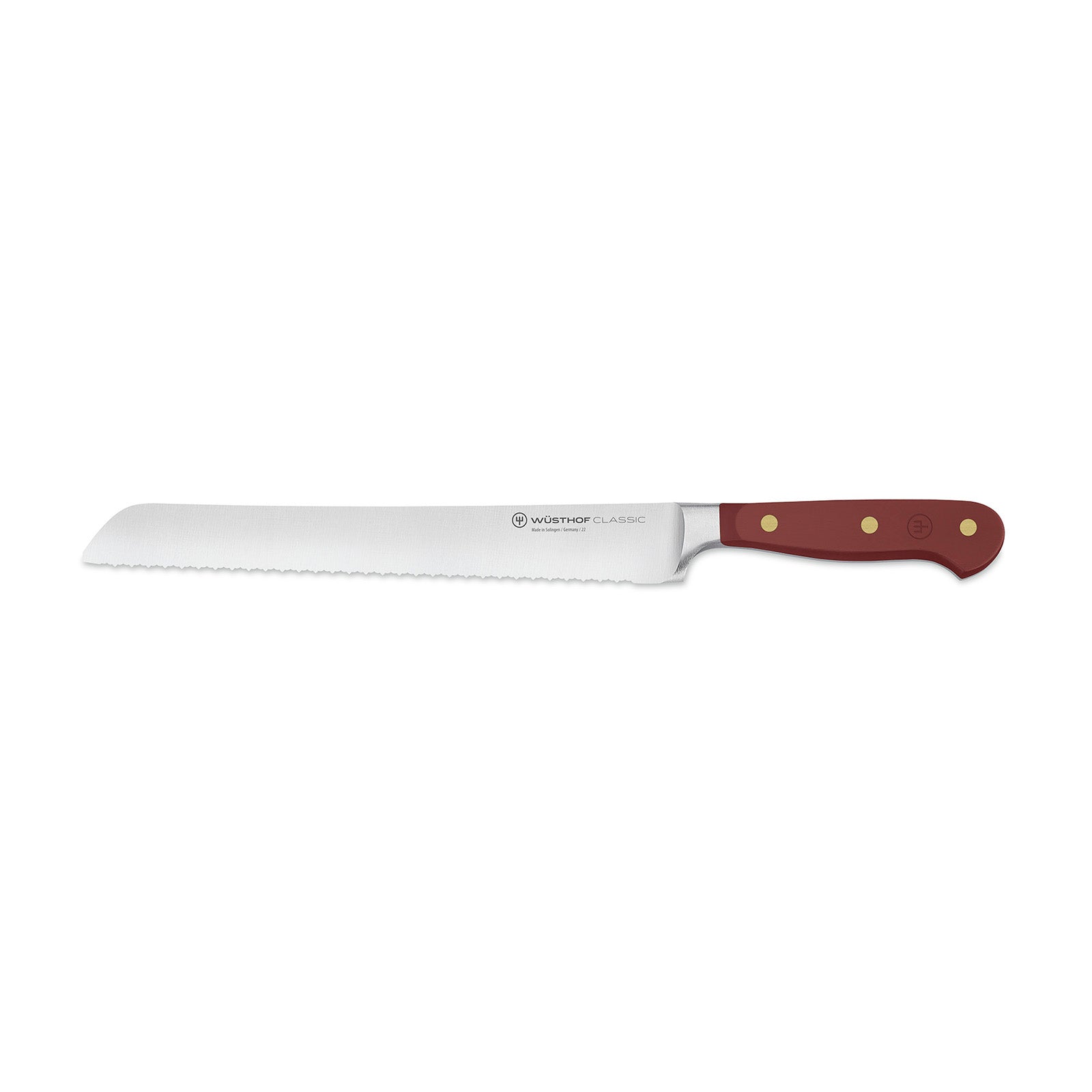 Wusthof Classic 9-Inch Double Serrated Bread Knife, Tasty Sumac