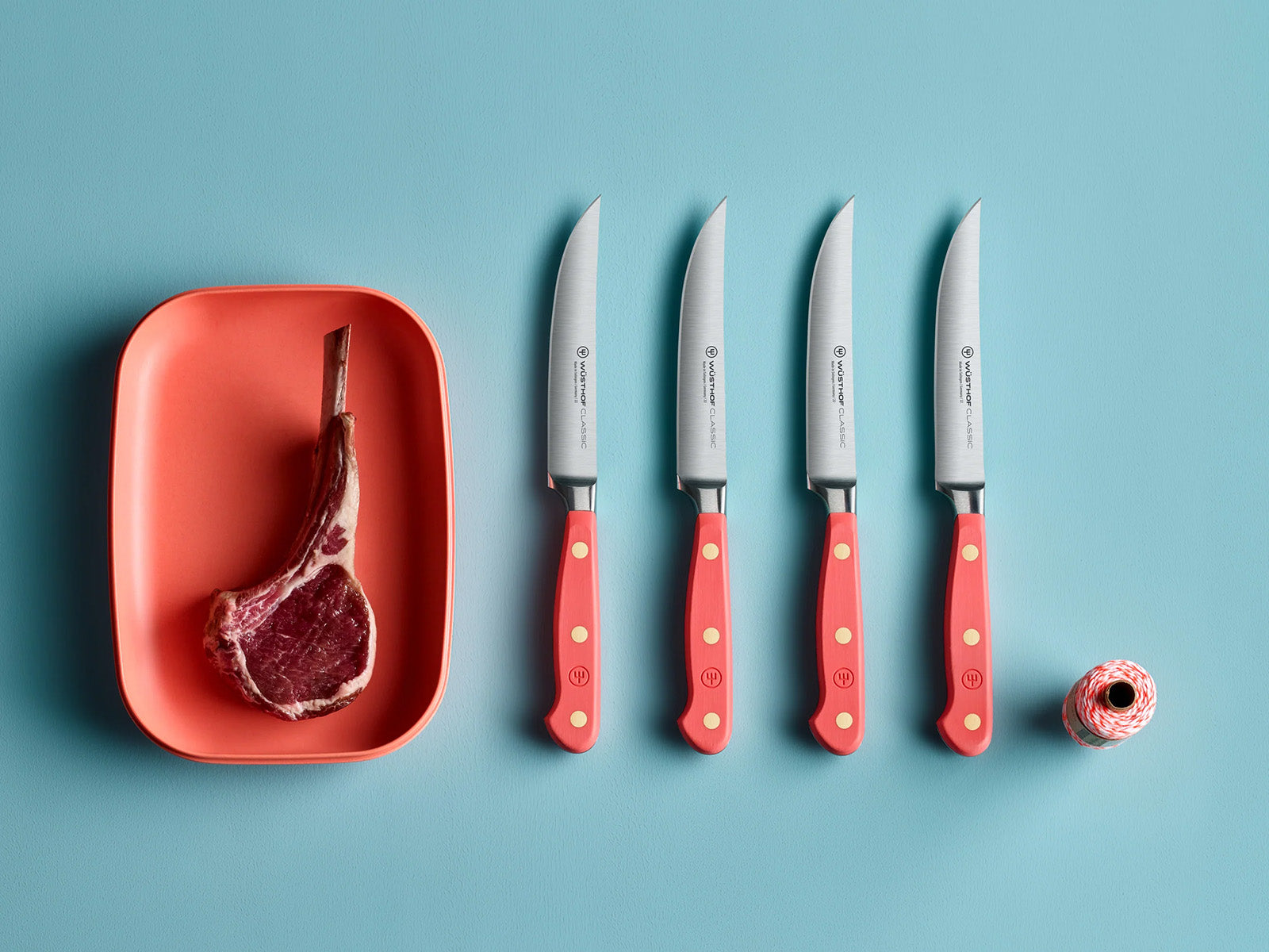Wusthof Classic 4.5-Inch Steak Knife, Coral Peach