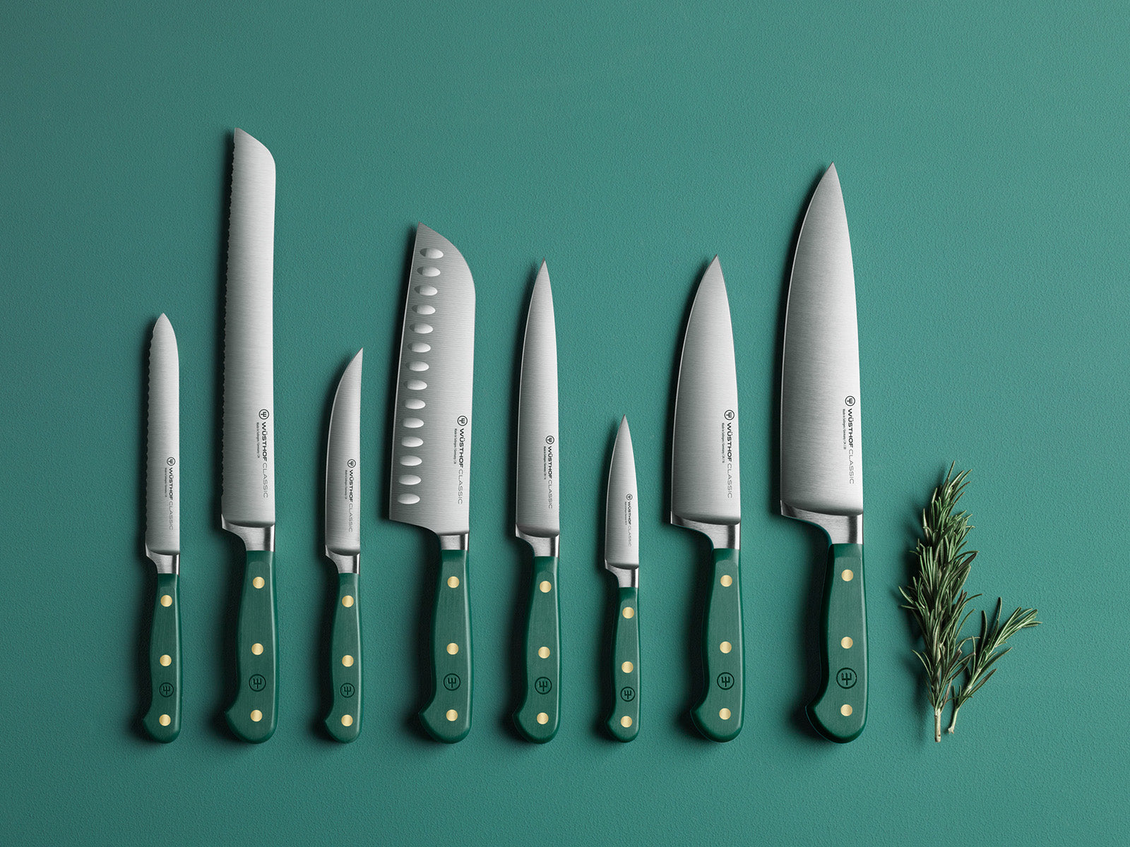Wusthof Classic 7-Inch Santoku Knife, Rosemary