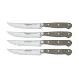 Wusthof Classic 4 Piece Steak Knife Set, Velvet Oyster
