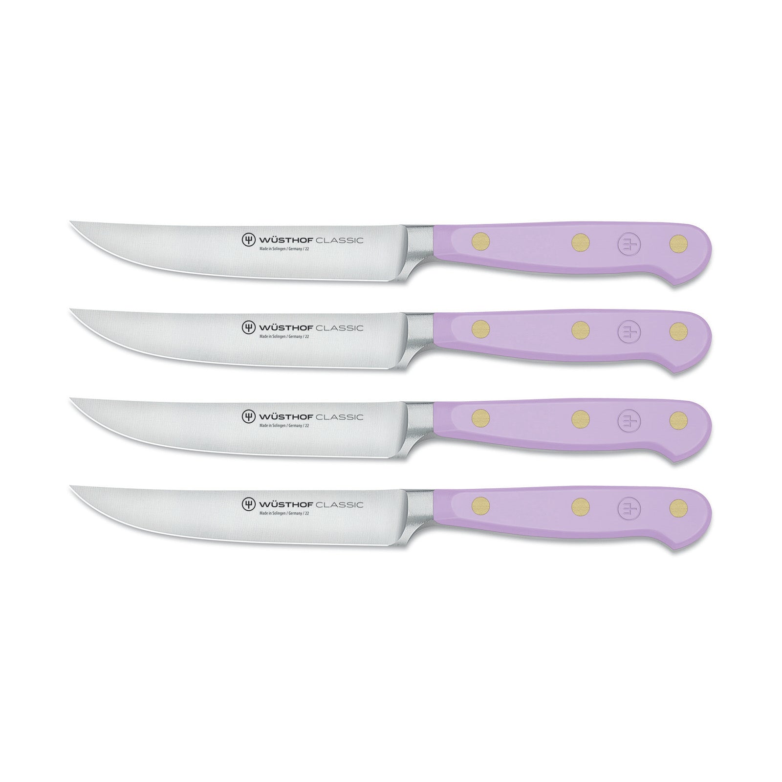 Wusthof Classic 4 Piece Steak Knife Set, Purple Yam