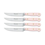 Wusthof Classic 4 Piece Steak Knife Set, Pink Sea Salt