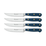 Wusthof Classic 4 Piece Steak Knife Set, Wild Blueberry