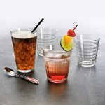 Duralex Prisme Clear Tumbler, Made in France, Set of 6, 17.625 ounce