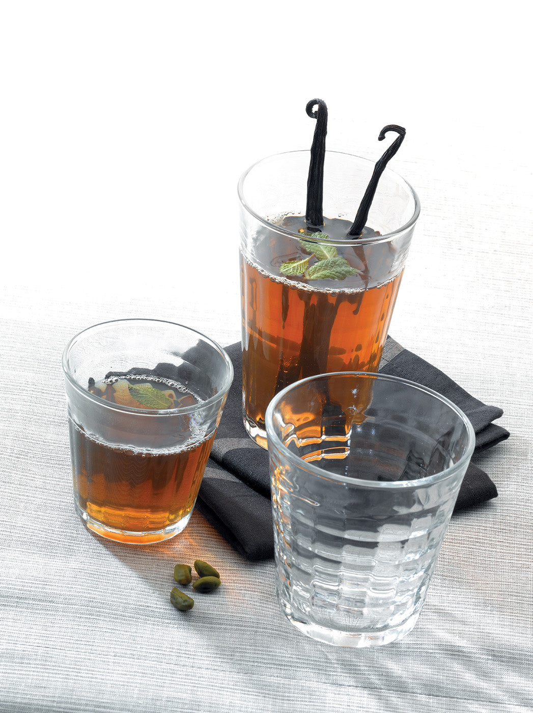 Duralex Prisme Clear Tumbler, Made in France, Set of 6, 17.625 ounce