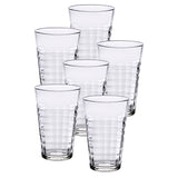 Duralex Prisme Clear Tumbler, Made in France, Set of 6, 17.625 ounce