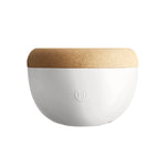 Emile Henry Deep Food Storage Bowl, 10.6-Inch, Creme