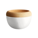 Emile Henry Deep Food Storage Bowl, 10.6-Inch, Creme