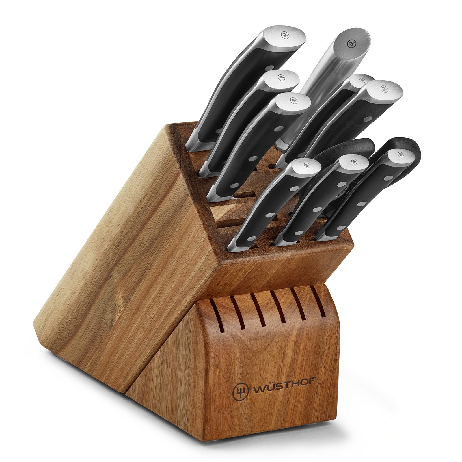 Wusthof Classic Ikon Classic Ikon 11 Piece  Block Set, Acacia