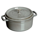 Staub 5.5-qt Round Cocotte, Graphite Grey