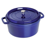 Staub 5.5-qt Round Cocotte, Dark Blue