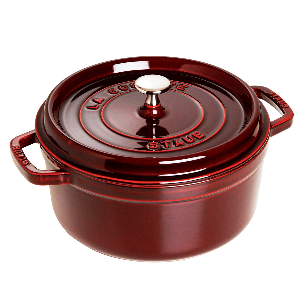 Staub 9-qt Round Cocotte, Grenadine
